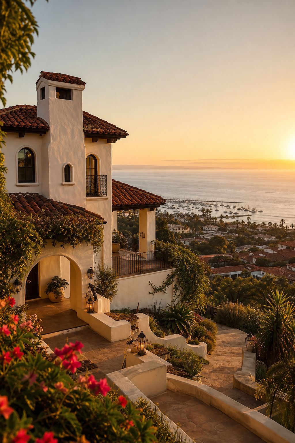 Santa Barbara Riviera — Hillside views over the Old Mission